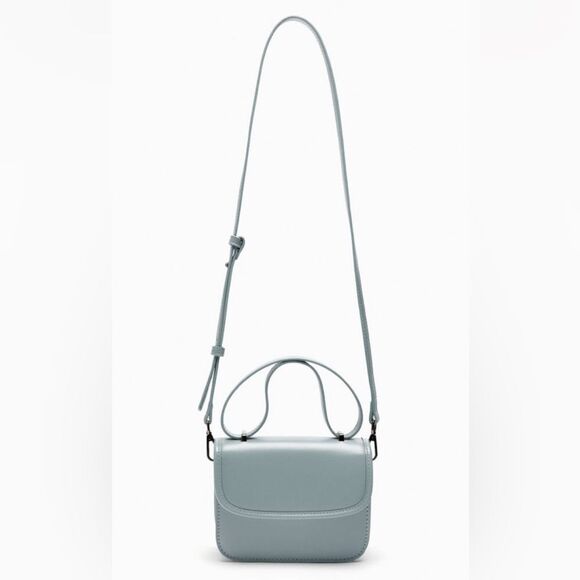 Zara Blue Minimalist Shoulder Small Crossbody Mini Bag - Picture 8 of 13